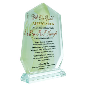 Personalised Photo Frame Crystal Glass BXP01