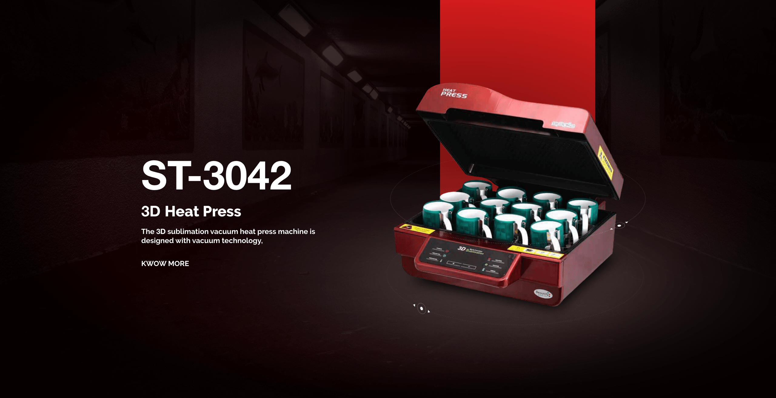 Sublimation 3D Vacuum Heat press ST-3042